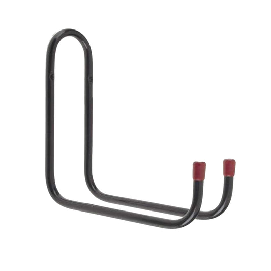 Black Tubular Double Hooks with Red Vinyl Caps