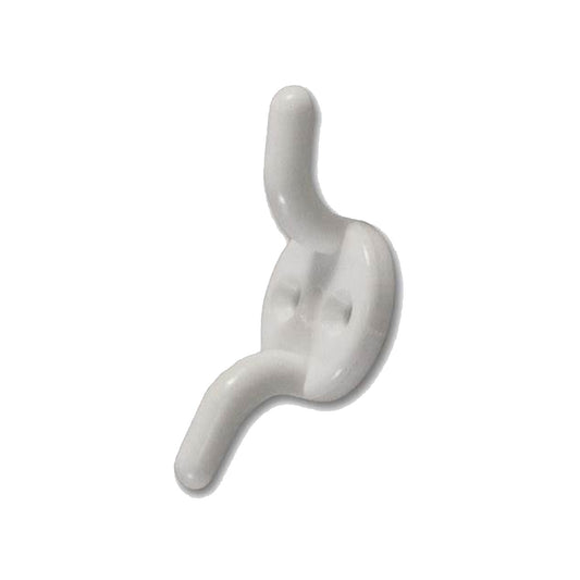 White Plastic Cleat Hook
