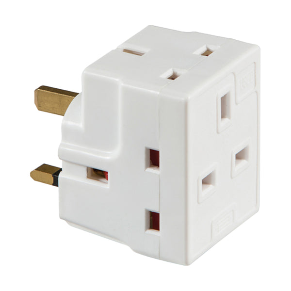 13amp 3 Way Fused Adaptor