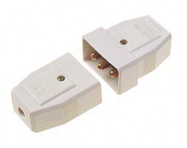 5amp 3 Pin White Connector