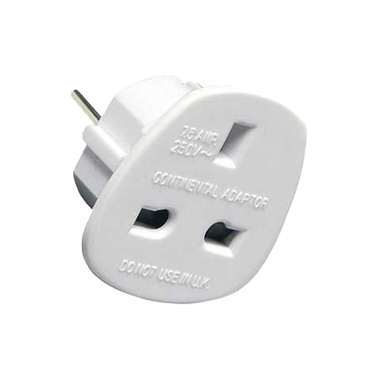 UK to Continental Plug/Travel Adaptor