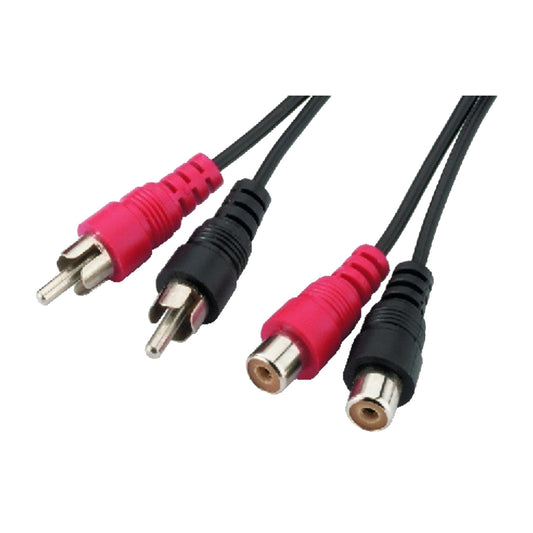 Audio Lead 2 Phono Plugs to 2 Phono Sockets