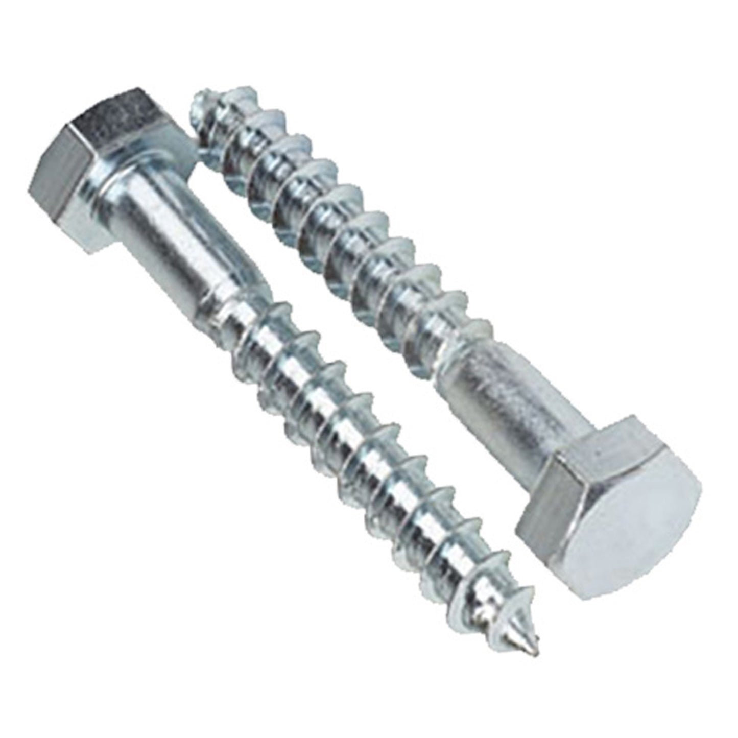 Hex Head Coach Screws Zinc Plated