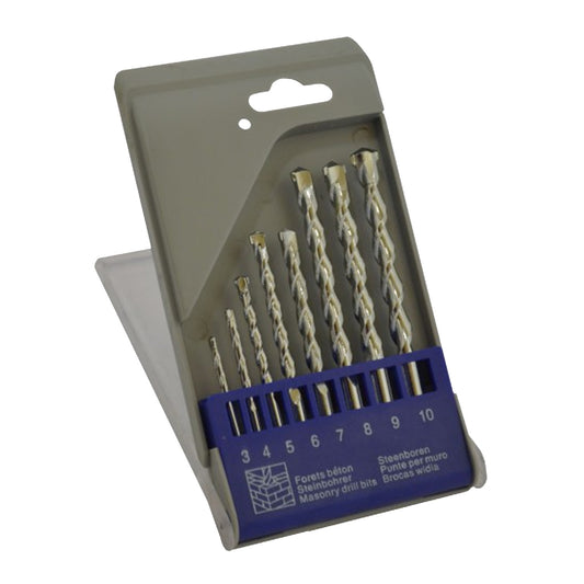 8 Piece Masonry Drill Bit Set