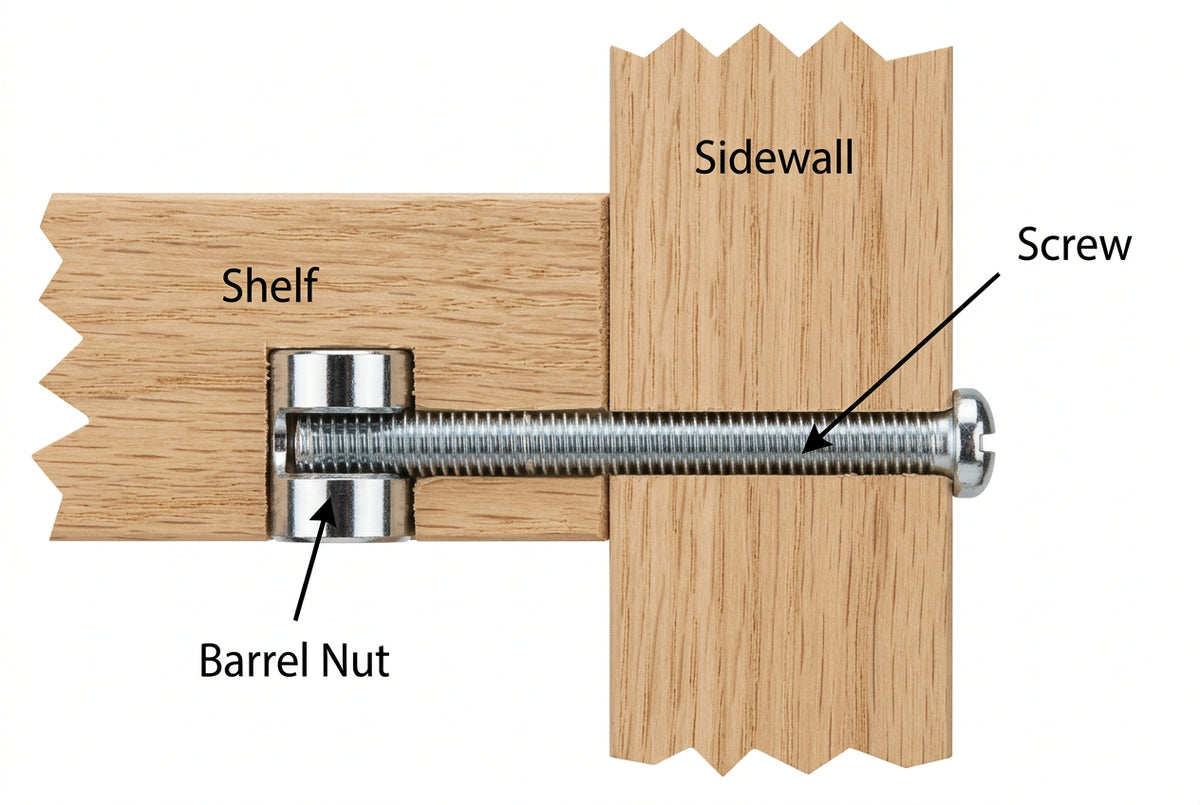 Steel Barrel Nuts Zinc Plated