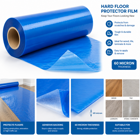 Hard Floor Protector Roll 60 Microns (600mmx25m)